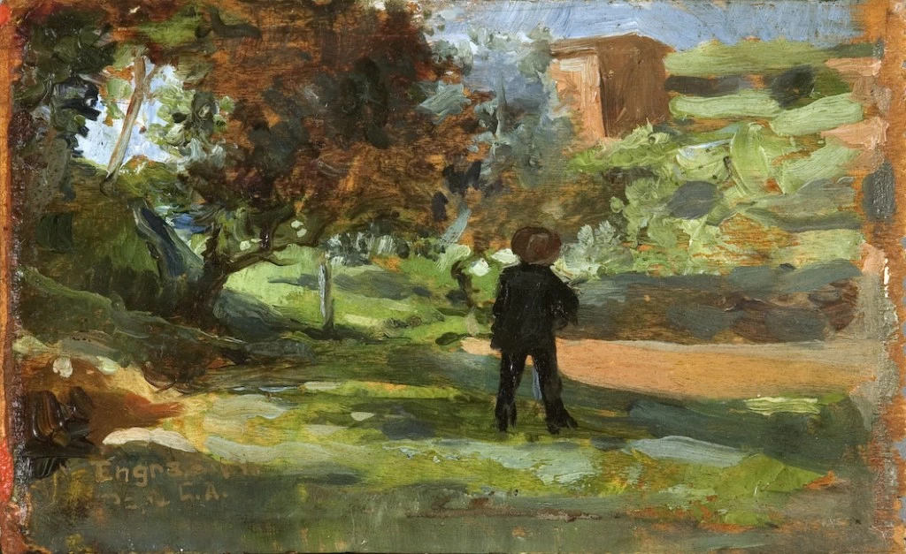 José Garnelo y Alda - Frutteto di Enguera